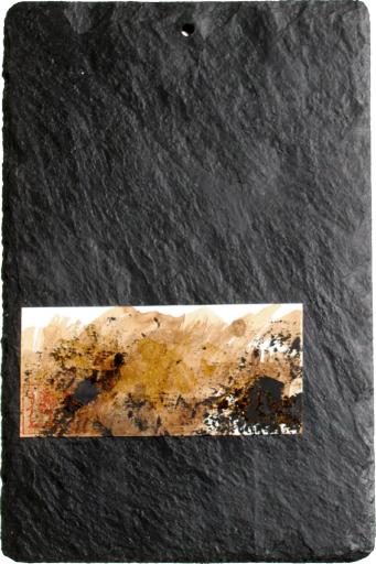 Tableau encres / peinture  l'huile / ardoise, Design made in Terre