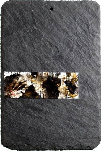 Tableau encres / peinture  l'huile / ardoise, Design made in Terre