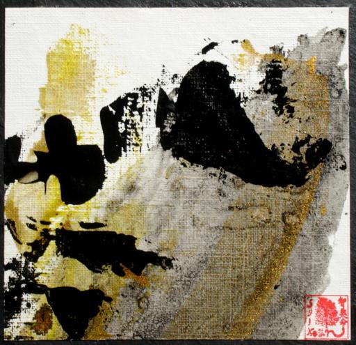 Tableau encres / peinture  l'huile / ardoise, Design made in Terre