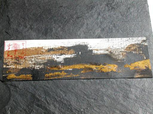 Tableau encres / peinture  l'huile / ardoise, Design made in Terre