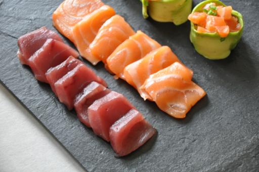 Plateau  sushis  en ardoise naturelle, Design made in Terre