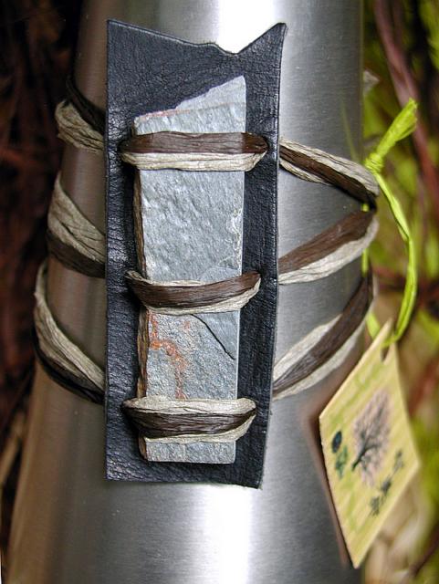Bracelet en ardoise naturelle gamme Mogo, bijoux Sylkoan cration