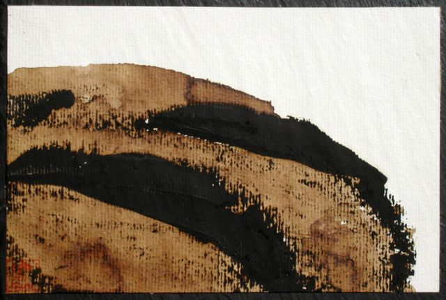 Tableau encres , peinture  l'huile, ardoise, Design made in Terre