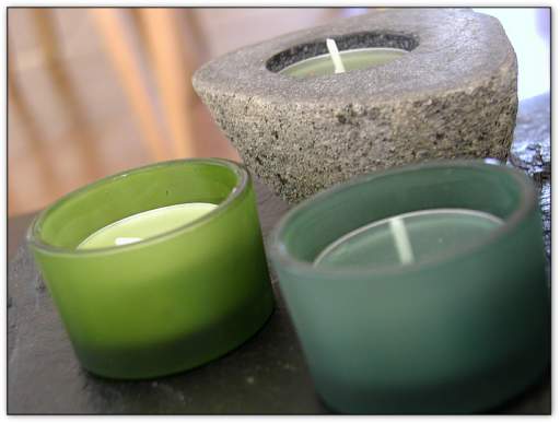 Porte bougie en ardoise Design made in Terre