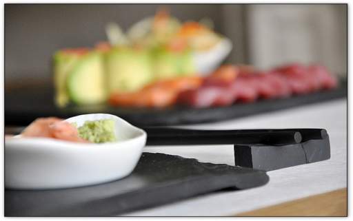 Service en ardoise  sushi, Design made in Terre