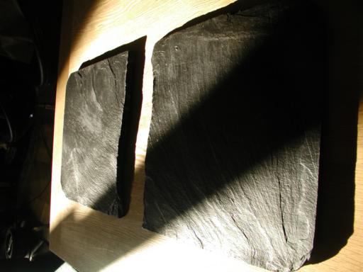 Set dessous de plat / plateaux en ardoise naturelle, Sylkoan cration